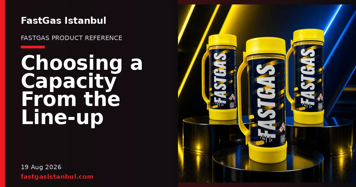 FastGas Istanbul blog cover showing product cylinders in a studio setting