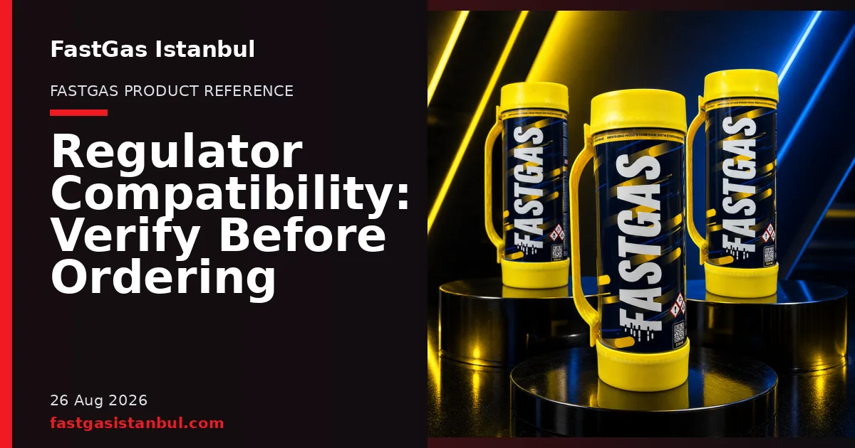 FastGas Istanbul blog cover showing product cylinders in a studio setting