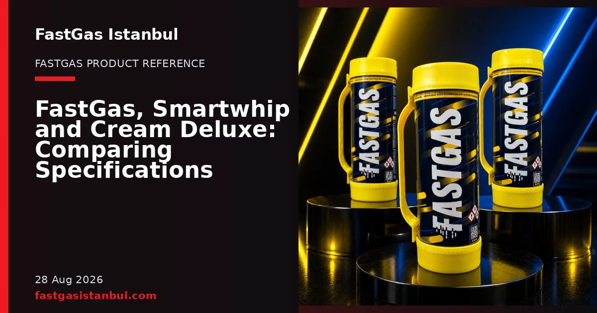 FastGas Istanbul blog cover showing product cylinders in a studio setting