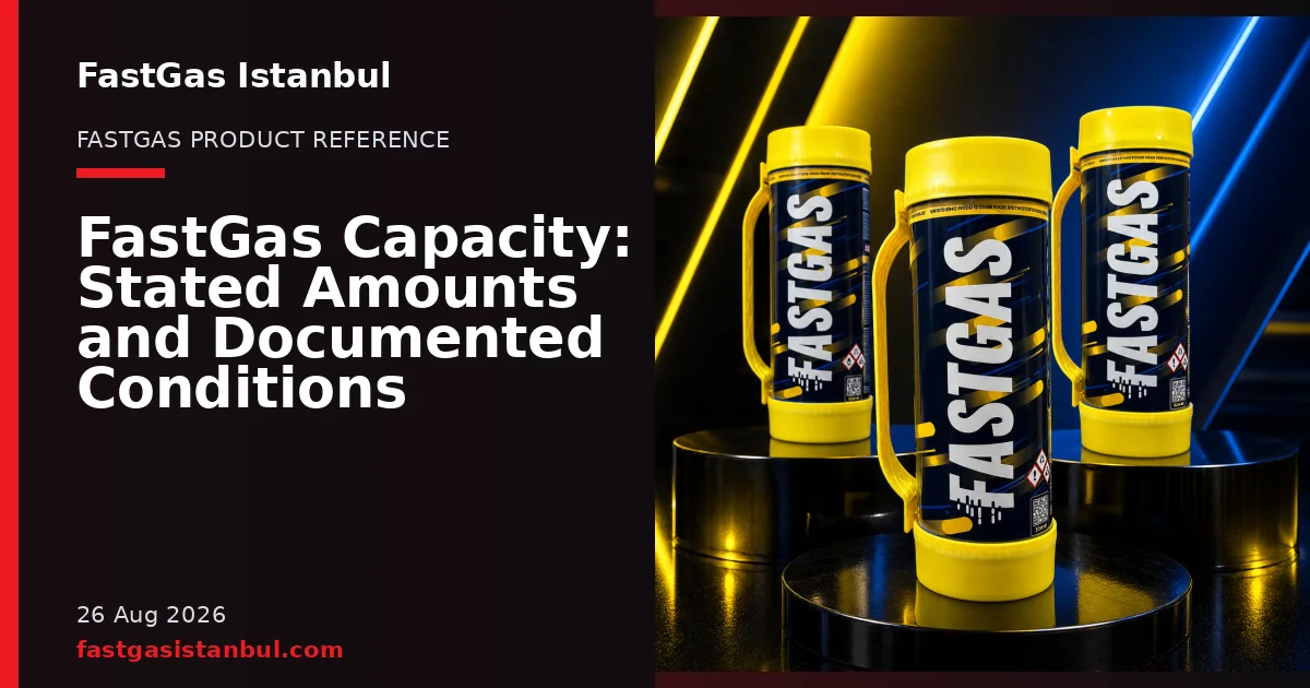 FastGas Istanbul blog cover showing product cylinders in a studio setting