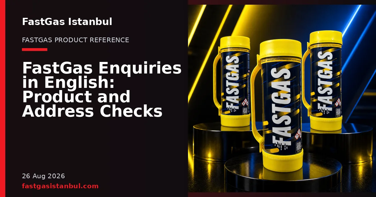 FastGas Istanbul blog cover showing product cylinders in a studio setting