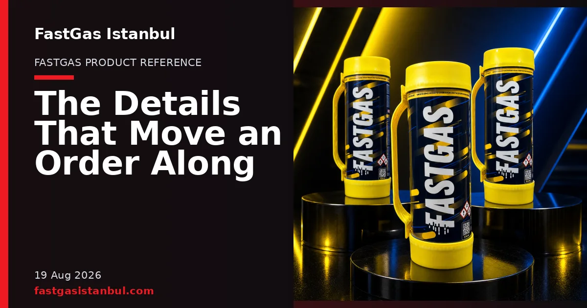FastGas Istanbul blog cover showing product cylinders in a studio setting