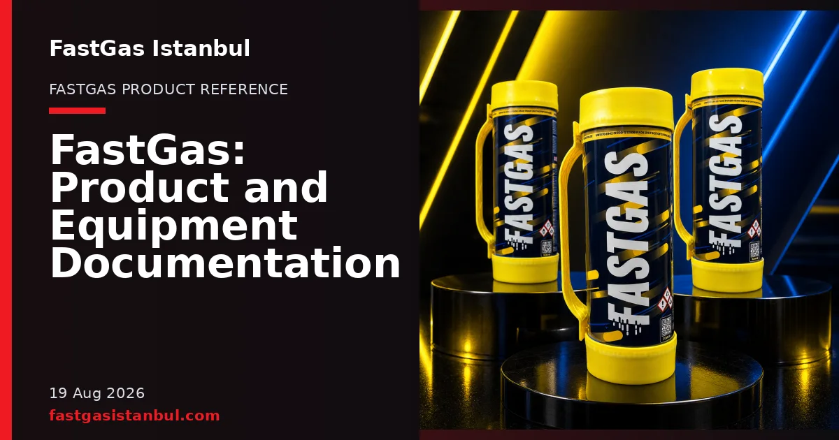 FastGas Istanbul blog cover showing product cylinders in a studio setting